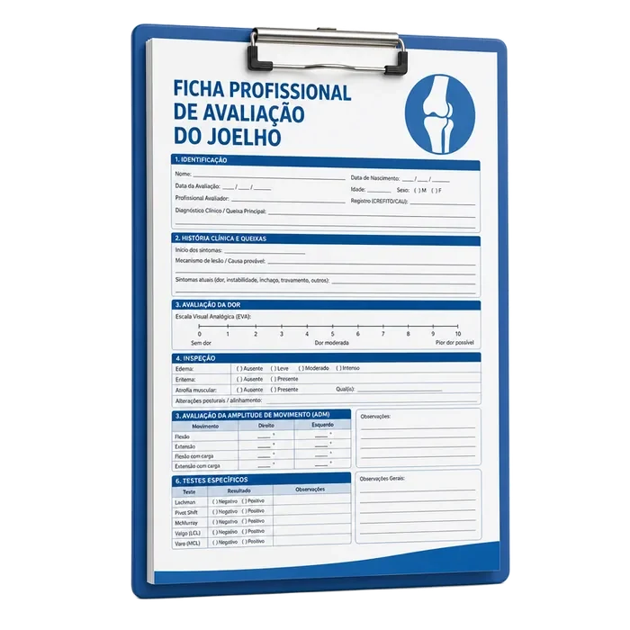 Ficha Profissional de Avaliação do Joelho